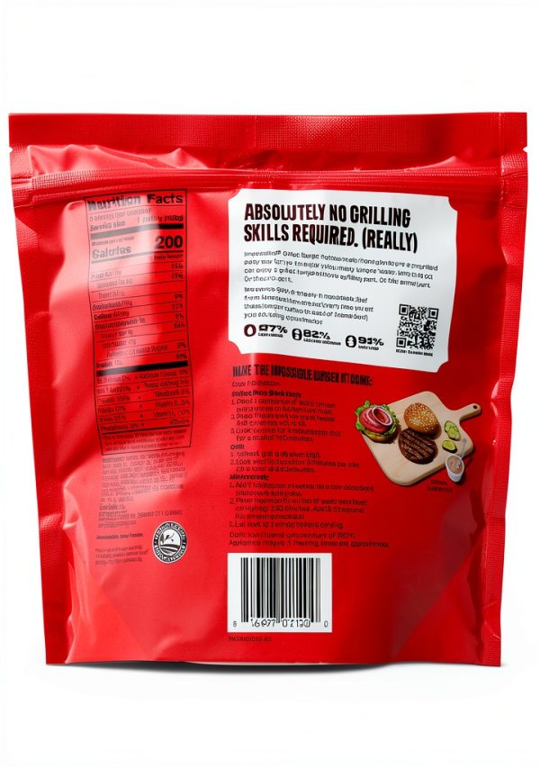 Impossible Meatless Burger Plant Based Protein Grocery-1