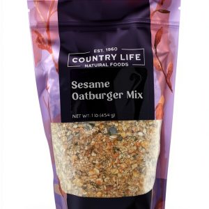 Sesame Oat Burger Mix Country Life Vegan Protein-0
