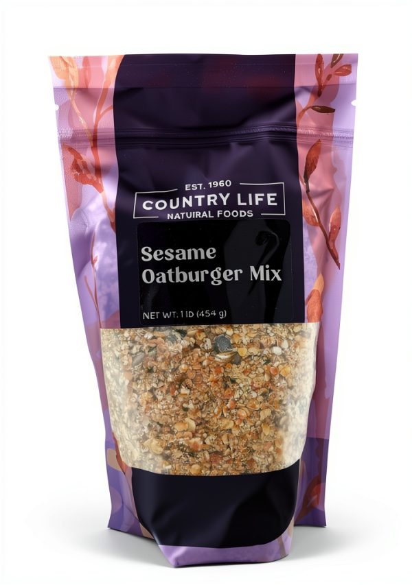 Sesame Oat Burger Mix Country Life Vegan Protein-0