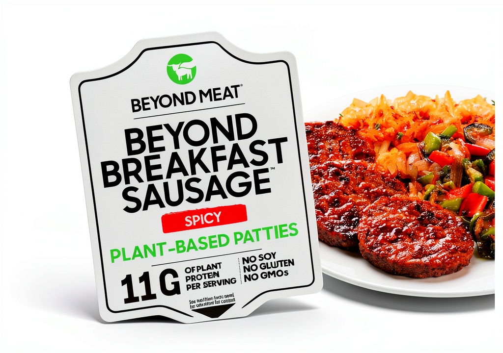 Beyond Meat Vegan Burger sizzling on a grill
