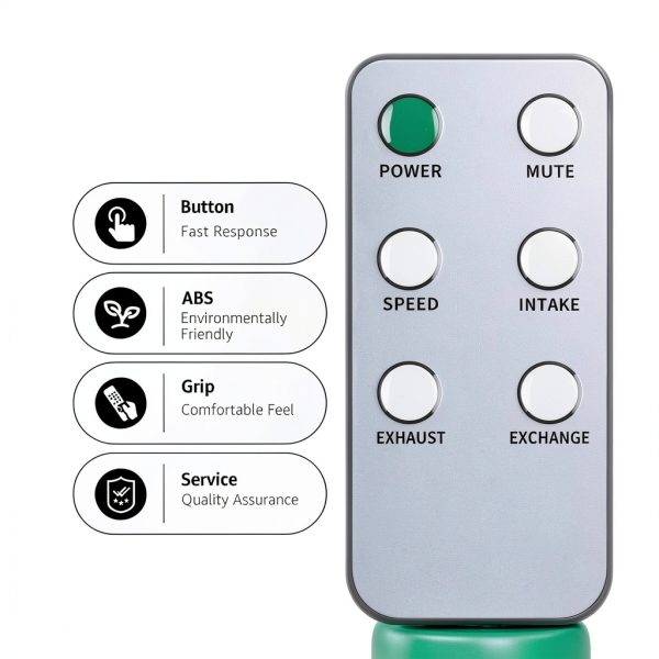 Window Fan Remote Control Oumeite 3 Speed ABS-4