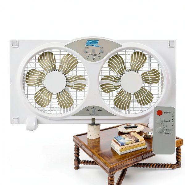 Seasons Comfort Window Fan White FWF9R Home Office-1