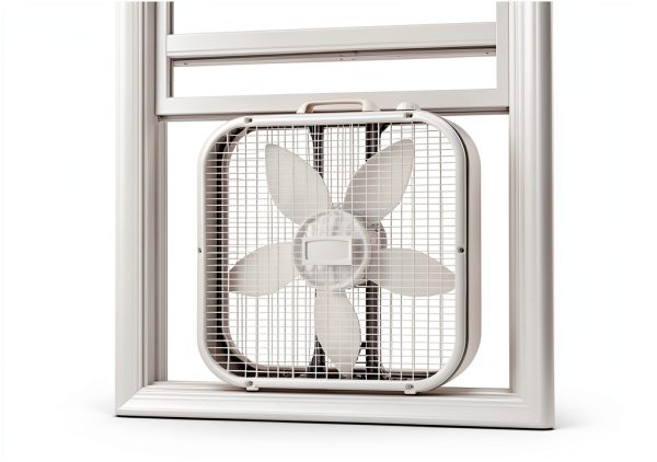 Generic Classic Box Fan with Weather-4