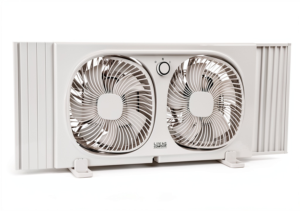 Installing Comfort Zone LC329WT window fan on a double‑hung bedroom window