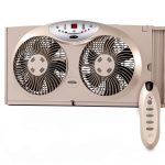 Window Fan Bionaire BW2300-N Twin Reversible White Remote 12.8"-0
