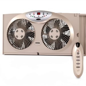 Window Fan Bionaire BW2300-N Twin Reversible White Remote 12.8"-0