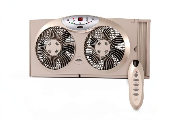Window Fan Bionaire BW2300-N Twin Reversible White Remote 12.8"-0