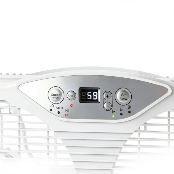 Shinic Window Fan BP6-9D 23.8" x 12.2" Reversible LED Thermostat-2