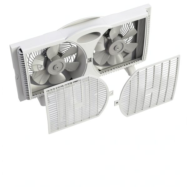 Holmes Window Fan 9 Inch Digital Control Remote White Contemporary-3