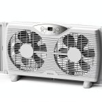 Shinic Window Fan BP6-9D 23.8" x 12.2" Reversible LED Thermostat-0