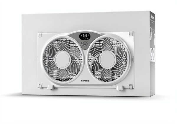 Holmes Window Fan 9 Inch Digital Control Remote White Contemporary-6