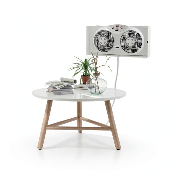 Window Fan Bionaire BW2300-N Twin Reversible White Remote 12.8"-2