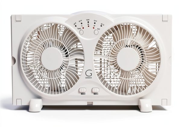 Avalon Window Fan Twin Reversible 3 Speed 24x12 White-1