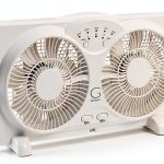 Avalon Window Fan Twin Reversible 3 Speed 24x12 White-0