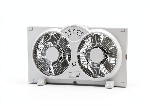 Avalon Window Fan Twin Reversible 3 Speed 24x12 White-6