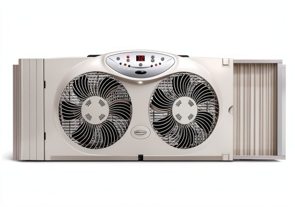 Window Fan Bionaire BW2300-N Twin Reversible White Remote 12.8"-5